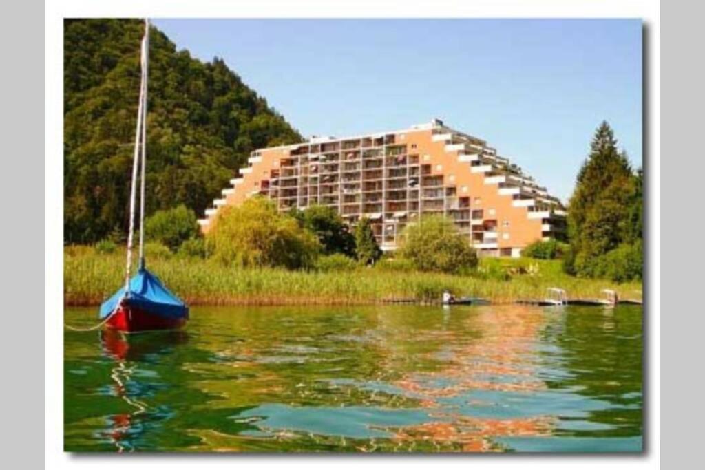Seewohnung Ossiachersee Atemberaubendes Panorama Villach Exteriör bild